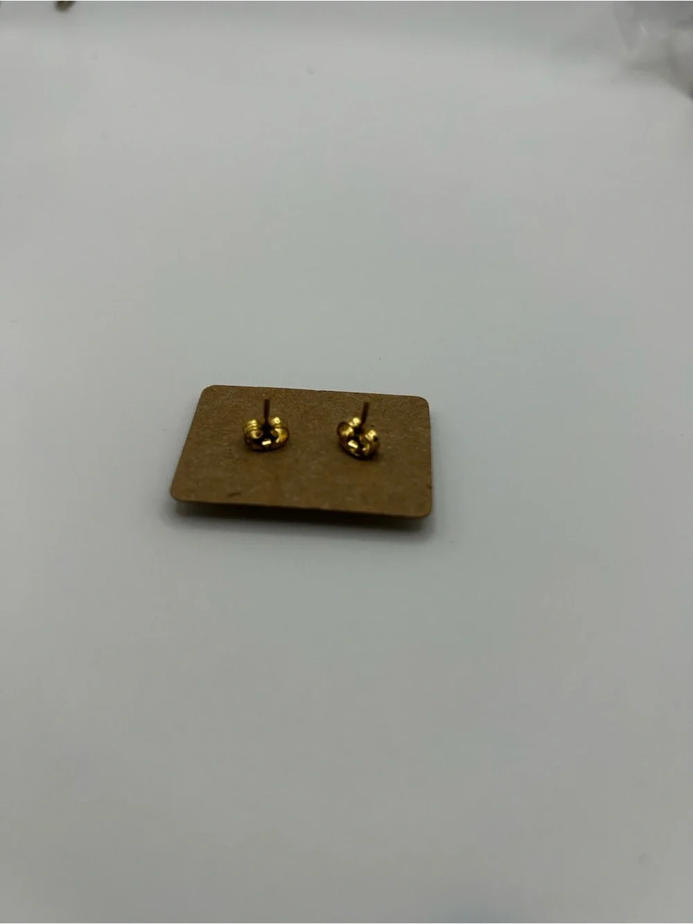 Owl Stud Earrings — Gold Tone